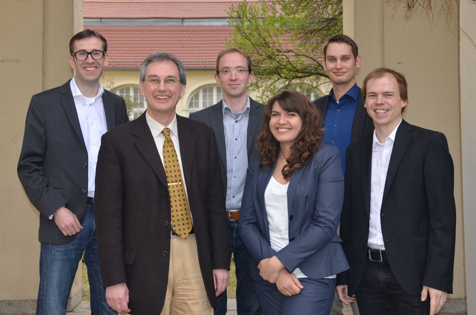 Team of the chair of Environment and Economics,with Prof. Dr. Rolf Brühl, Johanes Jahn, Melanie Eichhorn, Philip Richter, Tobias Lewerenz, Berlin campus, ESCP