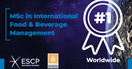 ESCP ranks 1st worldwide in Eduniversal Ranking of the Best Masters in Food and Beverage Management