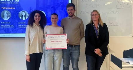 Bianca D’Alessio, winner of a 50% first-year scholarship for ESCP’s BSc in Management